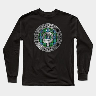 Clan Forsyth Crest & Tartan Knot Long Sleeve T-Shirt